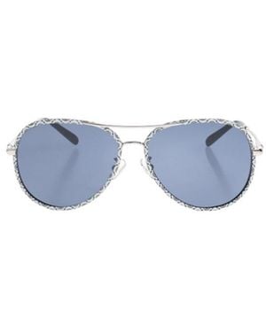 Tory Burch Pilot-Frame Sunglasses - Blue