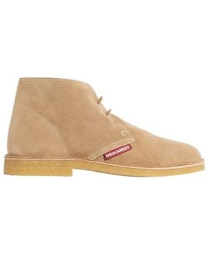 DSquared² Neoclassic Lace-Up Boots - Natural