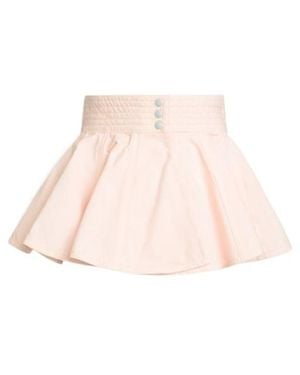 Alaïa Alaïa Peplum Denim Mini Skirt - Pink