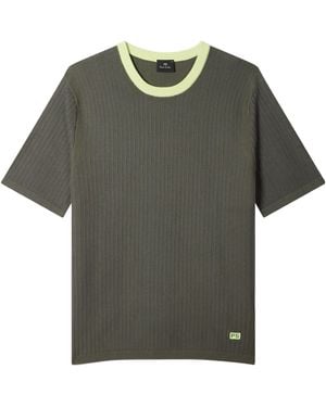 Paul Smith Ribbed-Knit T-Shirt - Green