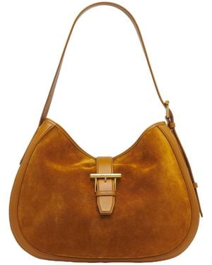 McQueen T-Bar Shoulder Bag - Brown