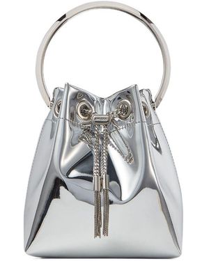 Jimmy Choo Bon Bon Series Mini Shoulder Bags - White