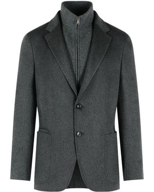 ZEGNA Long-Sleeve Blazer - Black