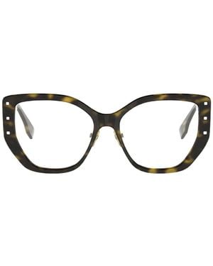 Fendi Eyewear Geometric Frame Glasses - White
