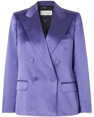 Dries Van Noten Beaura Double-Breasted Blazer - Purple