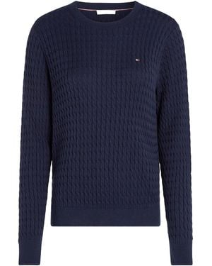 Tommy Hilfiger Cable-Knit Jumper - Blue