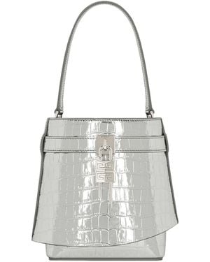 Givenchy Shark Lock Bucket Bag - White