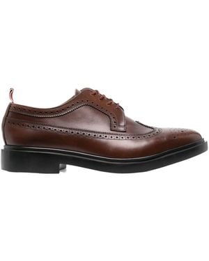 Thom Browne Longwing Round-Toe Brogues - Brown
