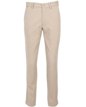 BOSS Belt Loop Casual Pants - Natural
