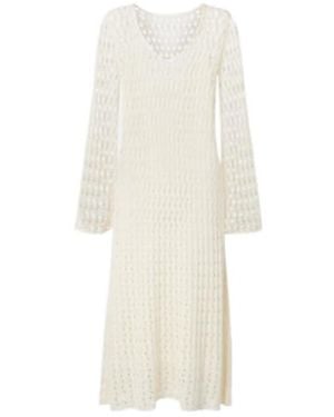 Altuzarra Jemmy Open-Knit Maxi Dress - White