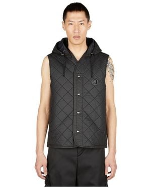 Craig Green Button-Up Padded Quilted Gilet - Black