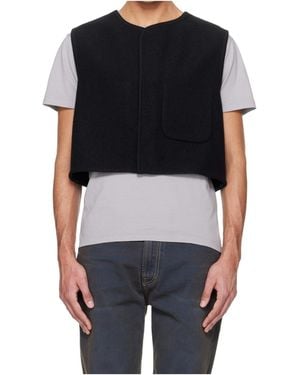 Rier Walker Cropped Vest - Black