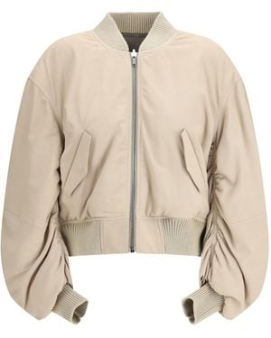 Rick Owens Secchia Flight Bomber Jacket - Natural