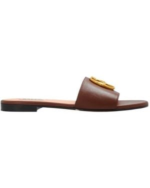 Bally Logo Slip-On Sandals - Brown