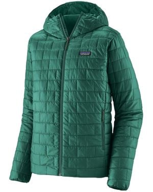 Patagonia Nano Quilt Hooded Jacket - Green