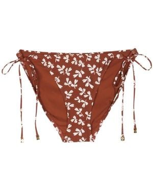 Tory Burch Floral Bikini Bottoms - White