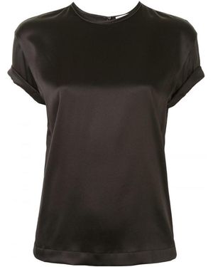 Brunello Cucinelli Round Neck Top - Black