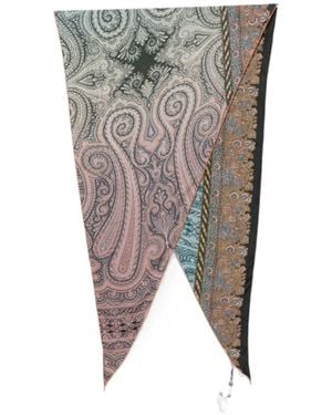 Pierre Louis Mascia Printed Silk Scarf - Grey