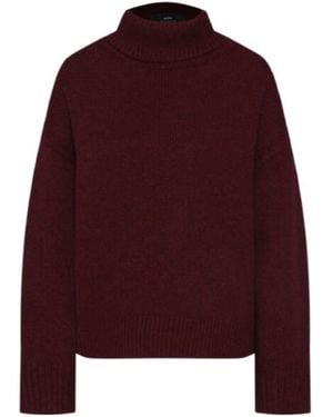 arch4 Oversized High Collar Jumper - Red