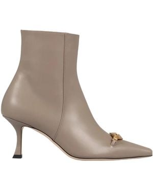 Jimmy Choo 70Mm Pointed-Toe Leather Boots - Brown