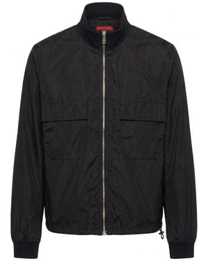 Gucci Logo Baseball Coat - Black