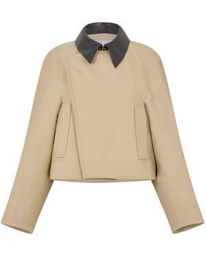 Givenchy Long Sleeve Trench Coat - Natural