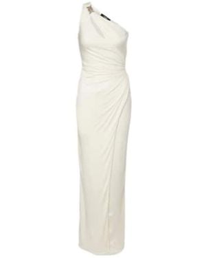 Versace Medusa '95 Gathered Jersey Gown - White