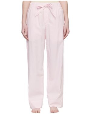 Tekla Lace-Up Pajama Pants - Pink
