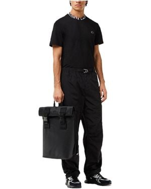 Lacoste Crew Neck Pullover Short Sleeve - Black