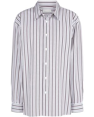 Dries Van Noten Striped Print Shirt - White