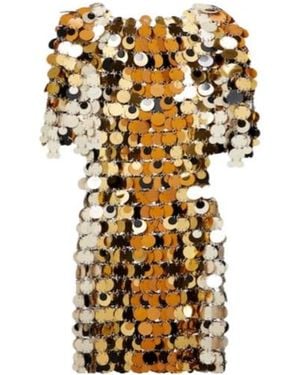Rabanne Embellished Minidress - Metallic