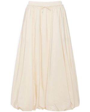 Weekend by Maxmara Long Water-Repellent Canvas Skirt - White