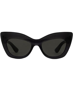 McQueen Eyewear Cat Eye Frame Sunglasses - Black
