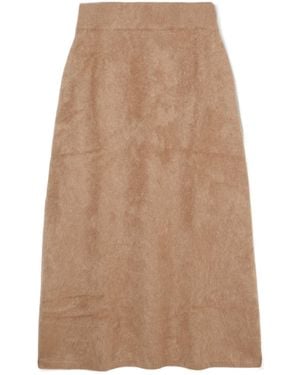 Lisa Yang Asta Cashmere Midi Skirt - Natural
