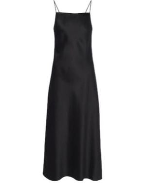 JOSEPH Cloe Silk Satin Midi Dress - Black