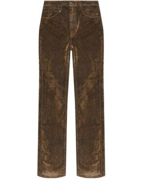 Amiri Wide-Leg Flared Jeans - Brown