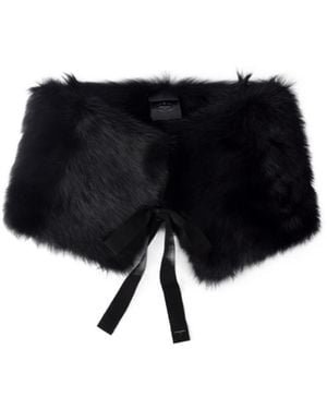 Prada Shearling Stole - Black
