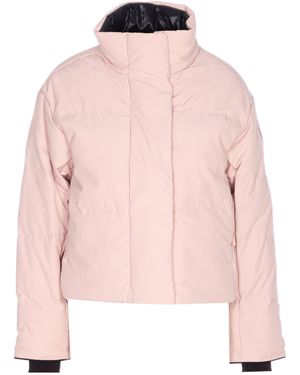 Canada Goose Grandview Cropped Quilted Arctic-Tech Jacket - Pink