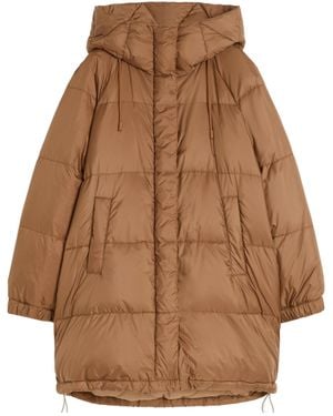 Weekend by Maxmara Anfora Hooded Reversible Jacket - Brown