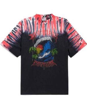 Balenciaga Extreme Tie-Dye T-Shirt - Multicolour
