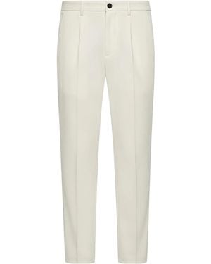 Herno Casual Pants With Belt Loops - White