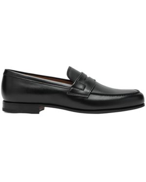 Church's Almond Toe Slip-On Loafers - Black