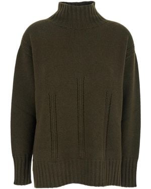 Tom Ford Mock Neck Knitted Jumper - Green