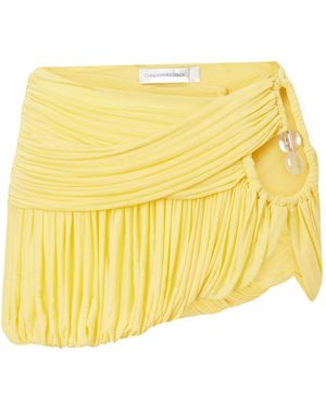 Christopher Esber Beach Glass Bubble Mini Skirt - Yellow