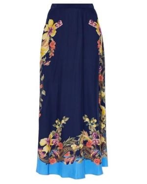 Etro Patterned Skirt - Blue