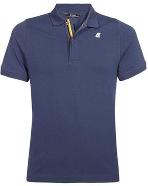 K-Way Short-Sleeved Polo Shirt - Blue