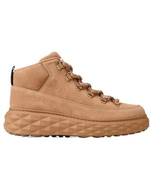 Jimmy Choo Diamond Platform Sneakers - Brown