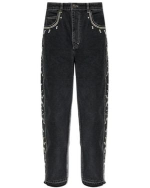 Isabel Marant Belt-Loop Jeans - Black