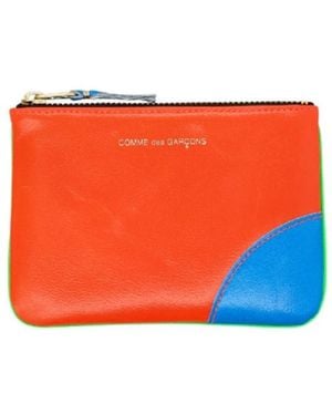 Comme des Garçons Super Fluo Goatskin Wallet - Orange
