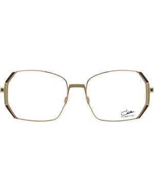 Cazal Oversized Frame Glasses - White